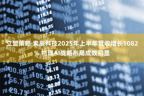 立盟策略 索辰科技2025年上半年营收增长1082% 物理AI战略布局成效初显